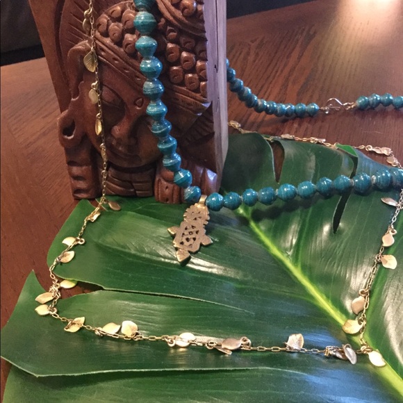 Yogini Blue bead necklace - Picture 2 of 2